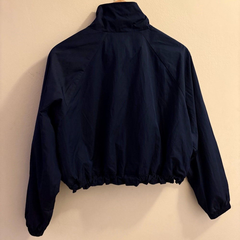 AERIE OFFLINE  Nylon Full Zip Navy Blue Full Zip Jacker Small Layering Fall - Picture 6 of 6